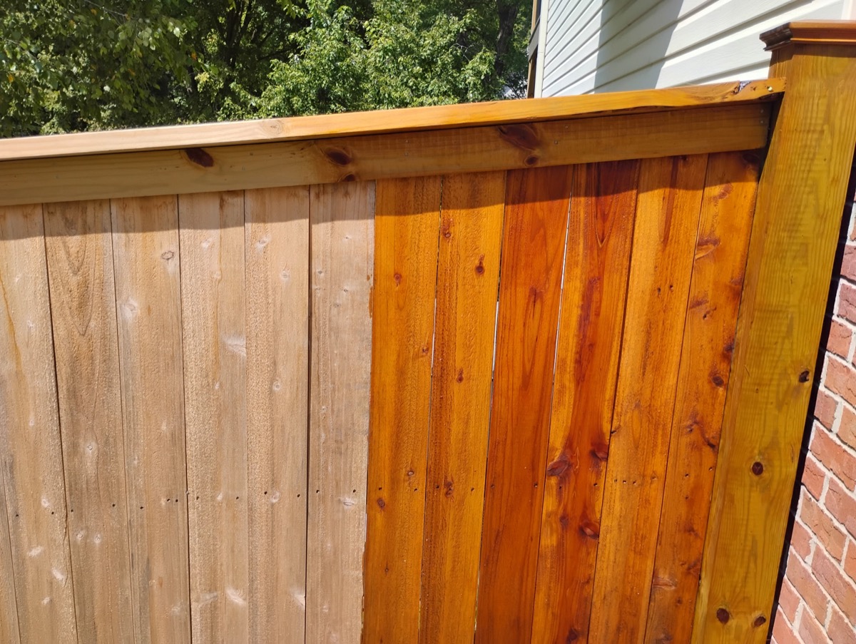 Outdoor wood restoration in Gallatin, TN