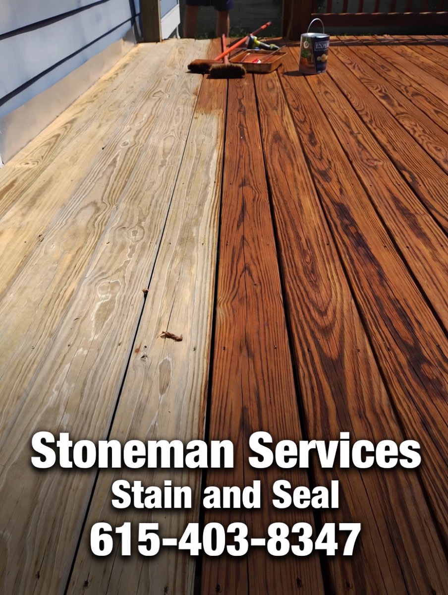 After: Fence Staining — Cedar Transformation